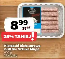 Netto Kielbaski białe surowe Grill Bar Sztuka Mięsa oferta