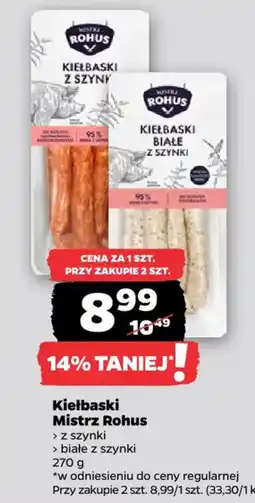 Netto Kiełbaski Mistrz Rohus białe z szynki oferta