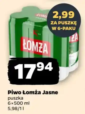 Netto Piwo Łomża Jasne oferta