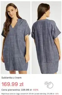 Monnari Sukienka z lnem oferta