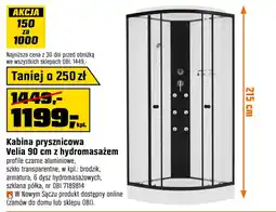 OBI Kabina prysznicowa Velia 90 cm z hydromasażem oferta
