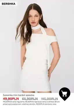 Bershka Sukienka mini bardot apaszka Bershka oferta