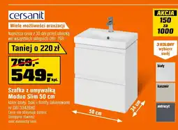 OBI Szafka z umywalką Cersanit oferta