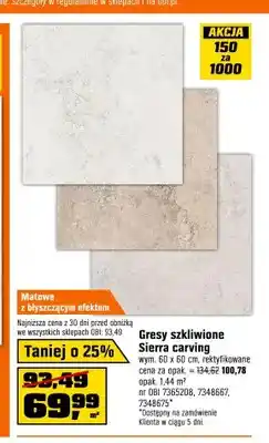OBI Gres szkliwiony Sierra Carving oferta