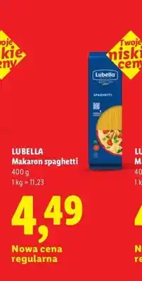 Lidl Makaron spaghetti Lubella oferta