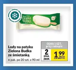 Makro Lody na patyku Zielona Budka ze śmietanką oferta