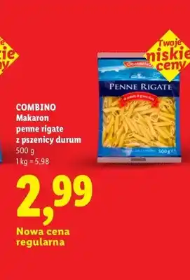 Lidl Makaron penne rigate z pszenicy durum Combino oferta