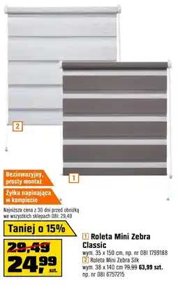 OBI Roleta Mini Zebra Classic oferta