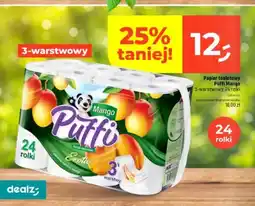 Dealz Papier toaletowy Puffi Mango 3-warstwowy oferta