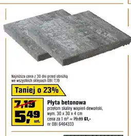 OBI Płyta betonowa oferta