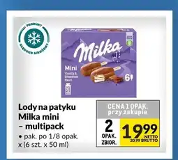 Makro Lody na patyku Milka mini 6-pak oferta