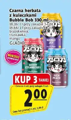 Prim Market Czarna herbata z kuleczkami Bubble Bob mango oferta