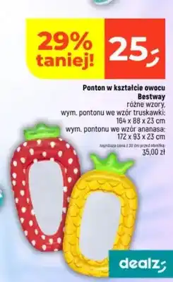 Dealz Ponton w kształcie owocu Bestway truskawka oferta