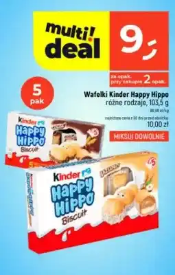 Dealz Wafelki Kinder Happy Hippo Cocoa 5-pak oferta