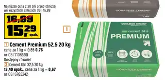 OBI Cement Premium 52,5 oferta