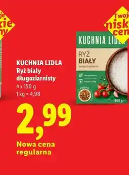 Lidl Ryż biały długoziarnisty Kuchnia Lidla 4-pak oferta