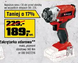 OBI Zakrętarka udarowa Einhell oferta