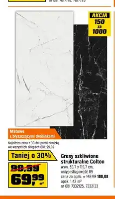 OBI Gres szkliwiony strukturalny Colton oferta
