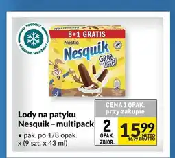 Makro Lody na patyku Nesquik 9-pak oferta
