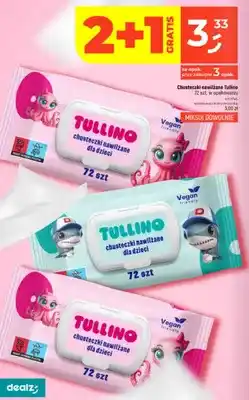 Dealz Chusteczki nawilżane dla dzieci Tullino niebieskie oferta
