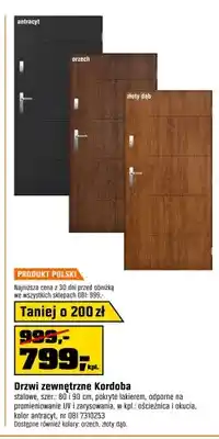 OBI Drzwi zewnętrzne Kordoba oferta