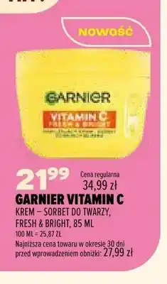 Drogerie Natura Krem sorbet do twarzy Garnier Vitamin C Fresh & Bright oferta