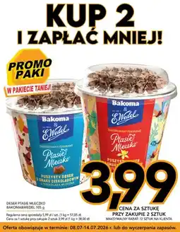 Kupiec Deser puszysty Ptasie Mleczko o smaku czekoladowym Bakoma & E.Wedel oferta