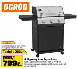 OBI Grill gazowy Kane 3-palnikowy oferta