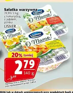 Prim Market Sałatka warzywna O Mamo! z kukurydzą Lisner oferta