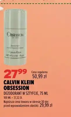 Drogerie Natura Dezodorant w sztyfcie Calvin Klein Obsession oferta