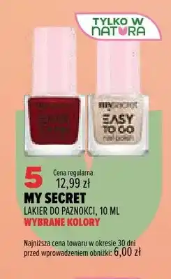 Drogerie Natura Lakier do paznokci My Secret Easy To Go oferta