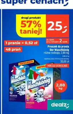 Dealz Proszek do prania Der Waschkönig Universal oferta