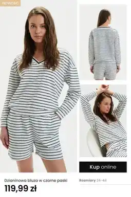 Top Secret Dzianinowa bluza w czarne paski oferta
