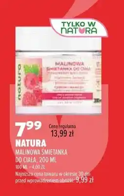 Drogerie Natura Śmietanka do ciała malinowa Natura oferta