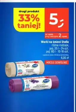 Dealz Worki na śmieci Stella z uszami oferta