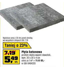 OBI Płyta betonowa wapień dewoński oferta