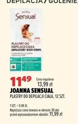 Drogerie Natura Plastry do depilacji ciała Joanna Sensual oferta