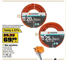 OBI Wąż ogrodowy Gardena Basic 20 m oferta