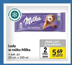 Makro Lody w rożku Milka oferta