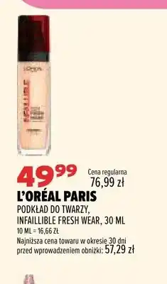 Drogerie Natura Podkład do twarzy L'Oréal Paris Infaillible Fresh Wear oferta