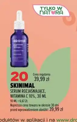 Drogerie Natura Serum rozjaśniające Skinimal Witamina C 10% oferta
