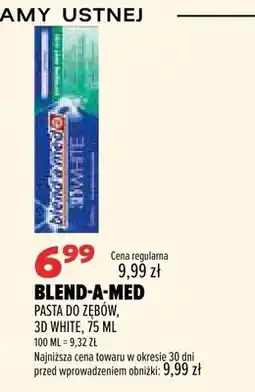 Drogerie Natura Pasta do zębów Blend-a-med 3D White oferta