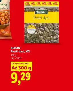 Lidl Pestki dyni Alesto oferta