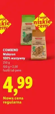 Lidl Makaron 100% warzywny fusilli Combino oferta