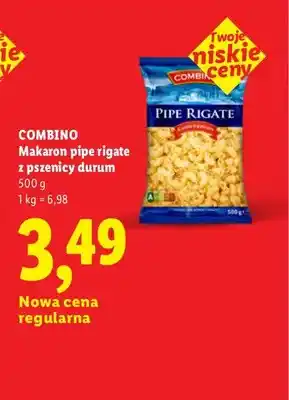 Lidl Makaron pipe rigate z pszenicy durum Combino oferta