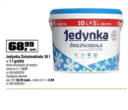 OBI Farba emulsyjna Jedynka Śnieżnobiała oferta