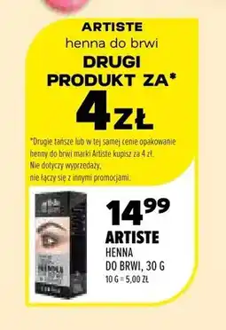 Drogerie Natura Henna do brwi Artiste oferta