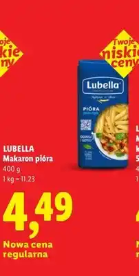 Lidl Makaron pióra Lubella oferta