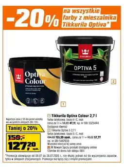 OBI Farba lateksowa Tikkurila Optiva Colour oferta