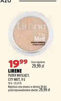 Drogerie Natura Puder matujący Lirene City Matt oferta